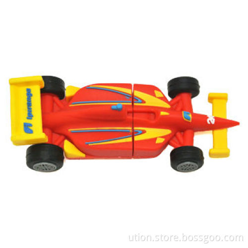 PVC Car-shaped USB Flash Drive with 1 to 32GB Memory Capacity and 3D Design Free Logo